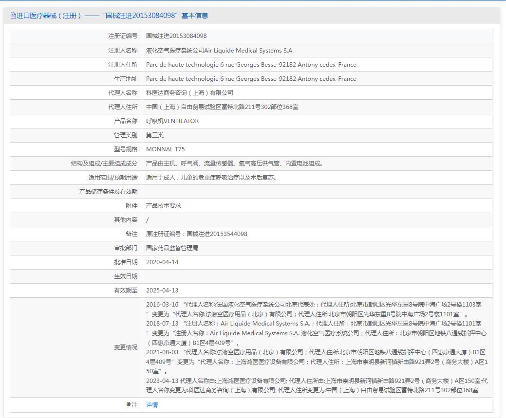 法國天馬呼吸機MONNAL T75 法國天馬呼吸機MONNAL T75